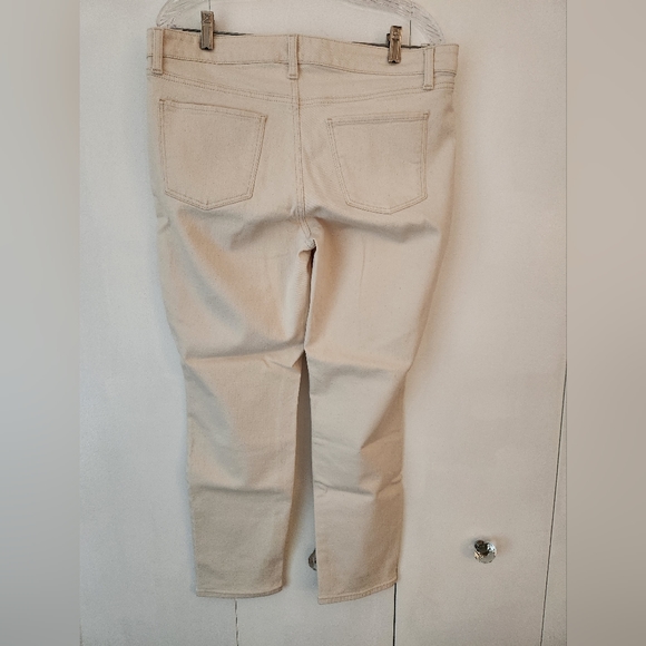 Talbots Slim Ankle Flawless Five-Pocket Off White 12p Jeans - Picture 2 of 7